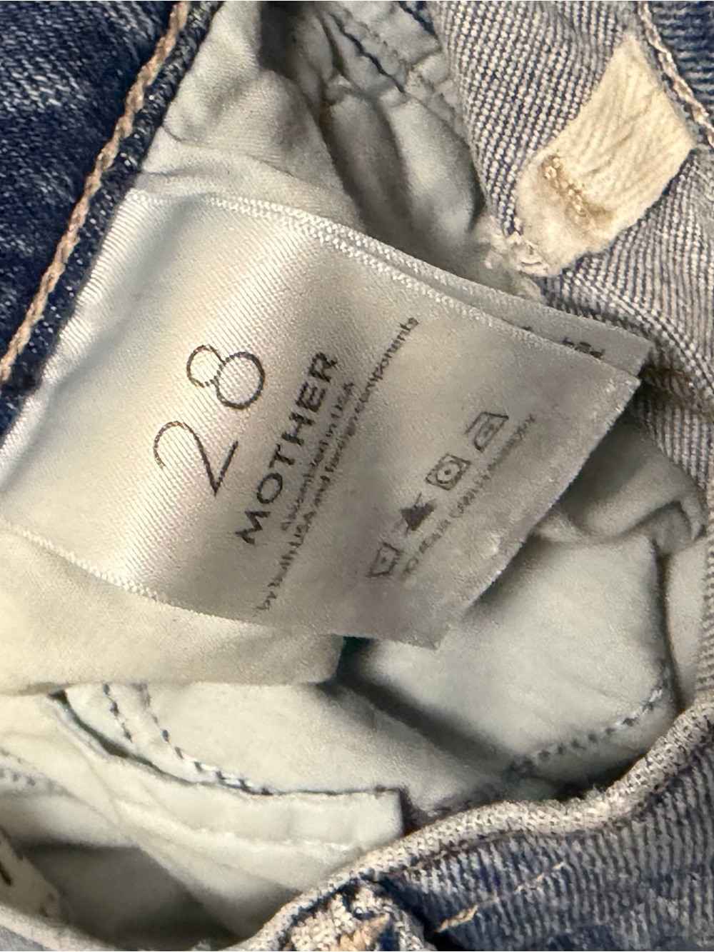 MOTHER The Hustler Ankle Jeans Scenic Route Medium Wash Flare Leg Sz 28 - Picture 9 of 14